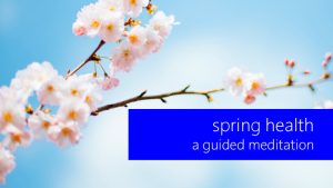 a guided meditation for spring health